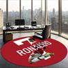 Ronaldo (14) Round Office Rug Decorative Floor Rug for Office Bedroom Living Room and Home Space
