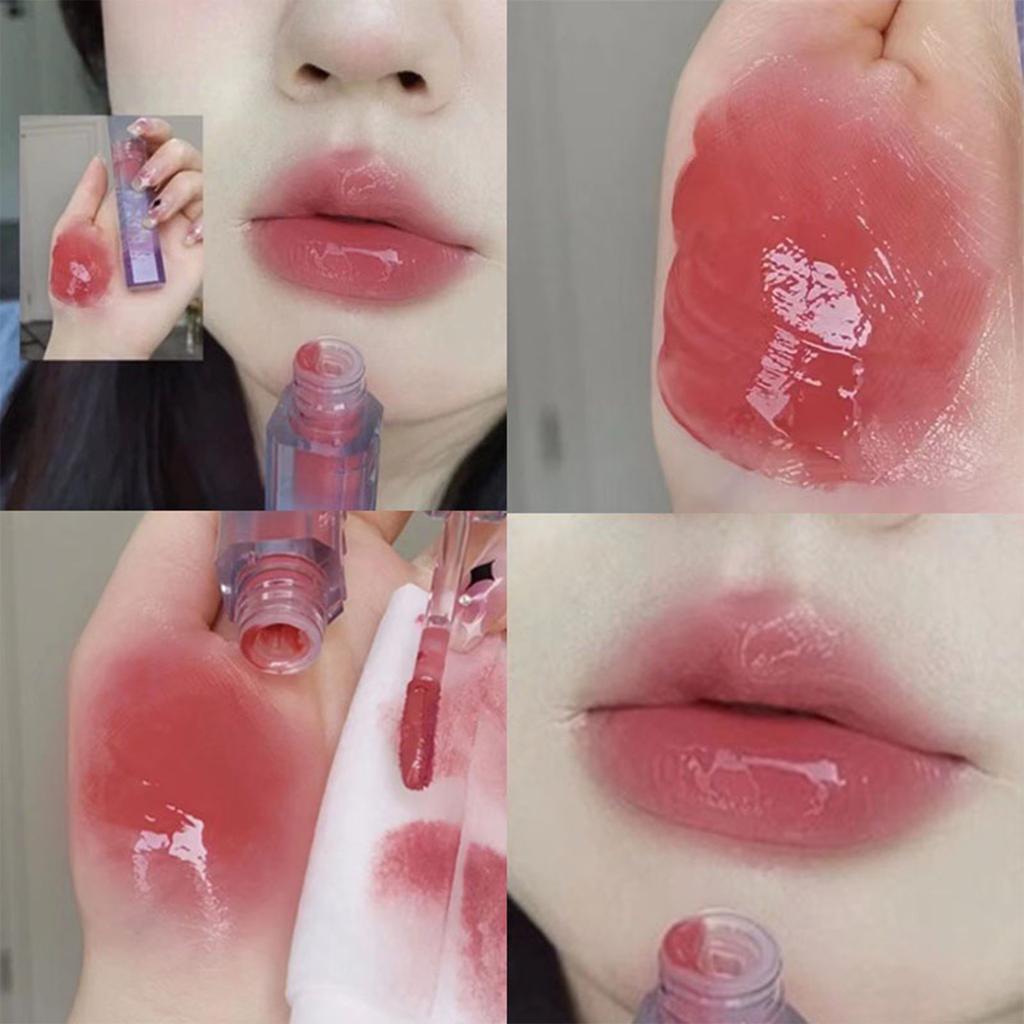 Mirror Nourish Lip Gloss 6 Colors Long-Lasting Lipstick Waterproof Non-Stick Cup Mirror Finish Liquid Lipstick 4ml