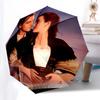 Love, Titanic Automatic Opening and Closing, 8 Rib Structure Portable Umbrella, Suitable for Men and Women In All Seasons  Perfect Gift for