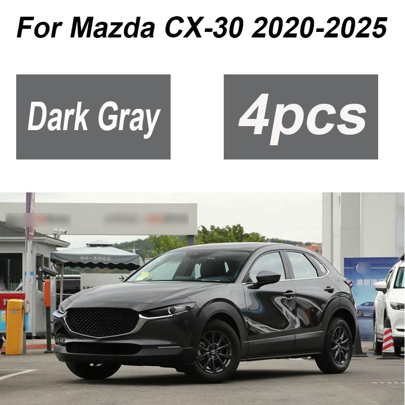 For Mazda CX-30 Accessories 2025 -2025 4PCS Painted Car Front Mudguards Splash Guard Rear Muds Fender Wheels Car Accessories