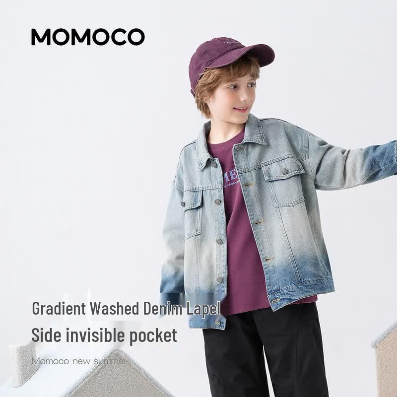 MOMOCO Boys' Casual Denim Jacket