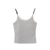 Women's Sling Vest with Chest Pad - Thin Strap, Conceals Underarm, Versatile Short Style for Spring/Summer.