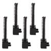 5 Stück Bassbrücke Saitenreiter für Bass E-Gitarre Ersatzteil Federschrauben Schwarz