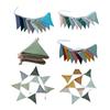 Vimpelbanner Vimpelflagg Barneromsgirland Stoff Babybanner Trekantvimpler Streamers