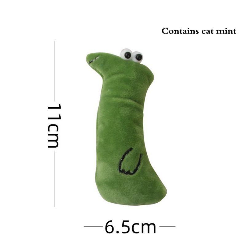 1PC Plush Cat Toy Catnip Cute Funny Chew Cat Playthings Cartoon Interactive Kitten Mini Teeth Grinding Thumb Pet Dog Chewing Toy