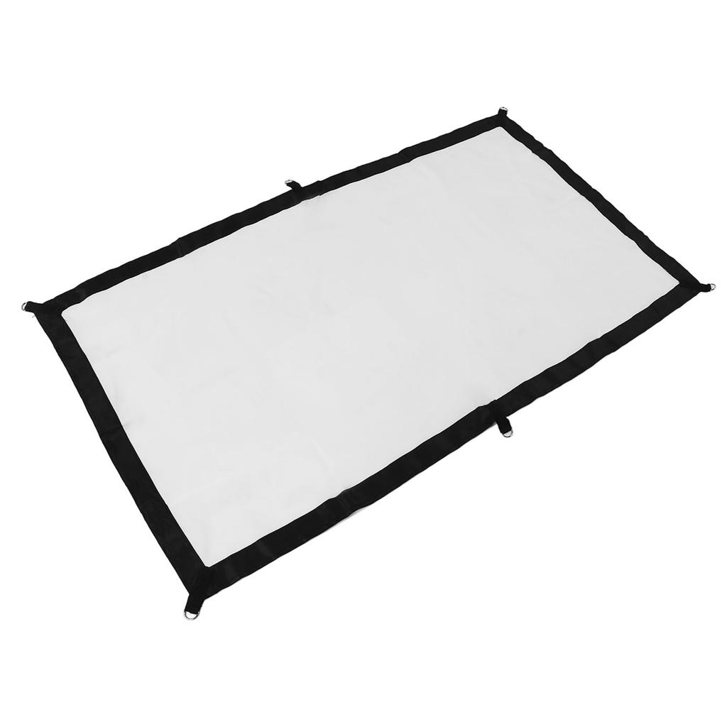 16:9 Projector Screen with Hooks HD Foldable Wrinkle Free Indoor Outdoor Movie Projection Screen 60inch