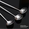Stainless Steel Long Handle Stir Spoon Designed For Effortless Mixing In Cocktails And Teas