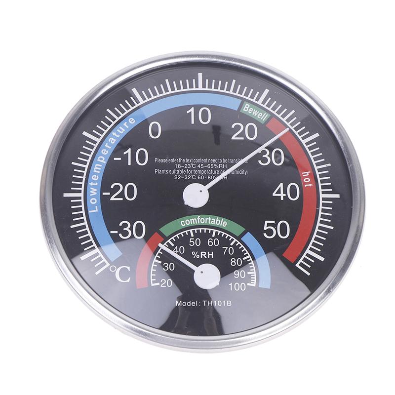 Hygrometer Thermo Restaurant Room ABS Workshop Analogue Humidity Control Inside Garden Hotel Hygrometer Thermo чёрный