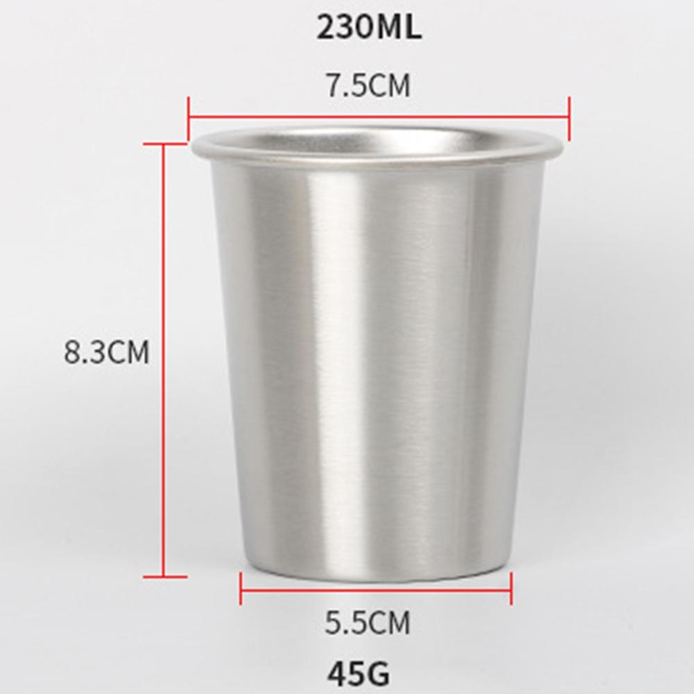 Stilbecher für Milchshakes aus 304 Edelstahl mit breiter Basis 230/360/500/600ml