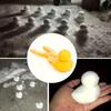 4pcs Snowball Maker Duck Snowman Heart Shape Snow Toy with Ergonomic Handle Winter Snowball Fight Maker Tool Clip