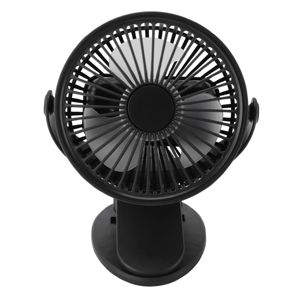 Clip On Fan 360 Degree Rotatable 3 Gears Quiet USB Charging Portable Small Desk Fan for Office