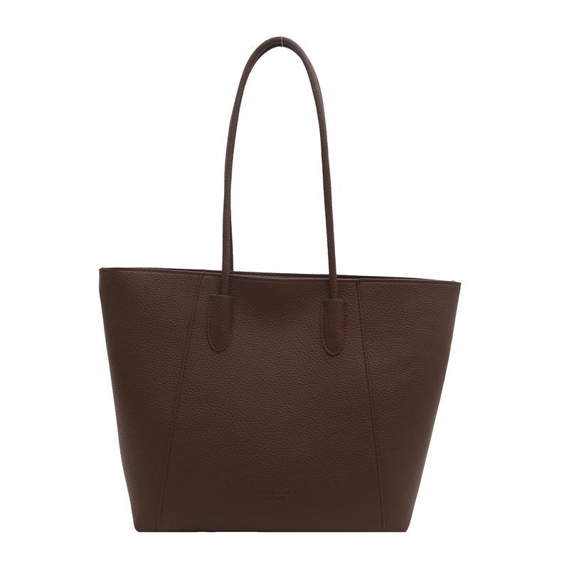 2024 Damen Retro Minimalistisch Ein Schulter Tote - Einfarbig, Großes Fassungsvermögen, Weiche Freizeittasche