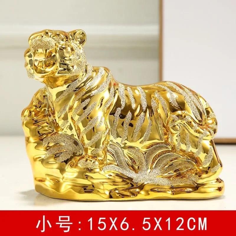 

1 шт. керамический орнамент в виде тигра, бионический креативный телевизор, шкаф для входа, спальни, офиса, рабочего стола, подарок на новоселье