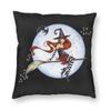 Halloween Witch Raven Square Putetrekk dekorasjon Gotisk Okkult Magic Witchy Putetrekk for sofa Bil Putetrekk