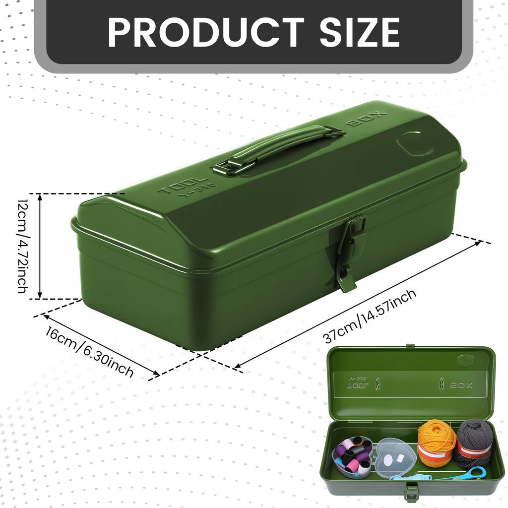 Iron Carrying Case Tool Box Hardware Tool Box Organizer Multifunctional Metal Tool Box Electrician Carpenter Workshop Suitcase