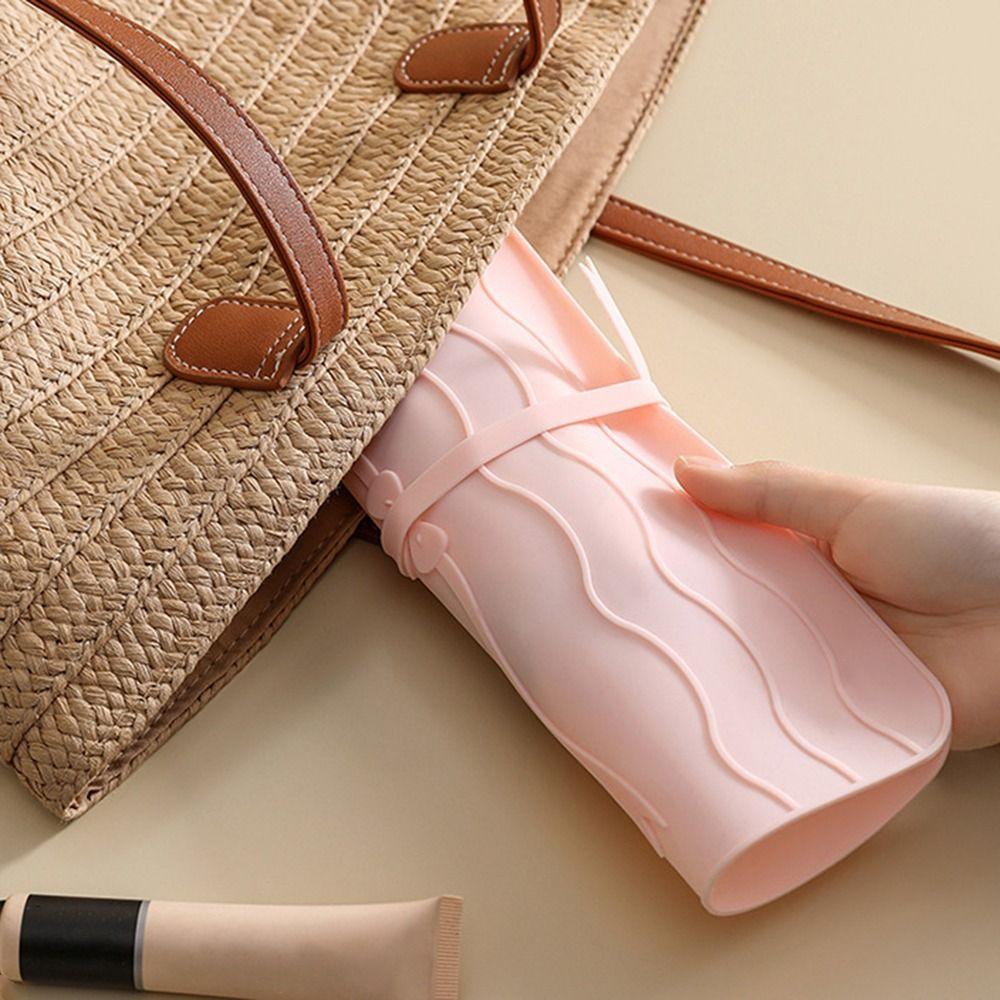 2 In 1 Hair Curler Storage Bag Folding Heat Resistant Mat for Hair Care Tool