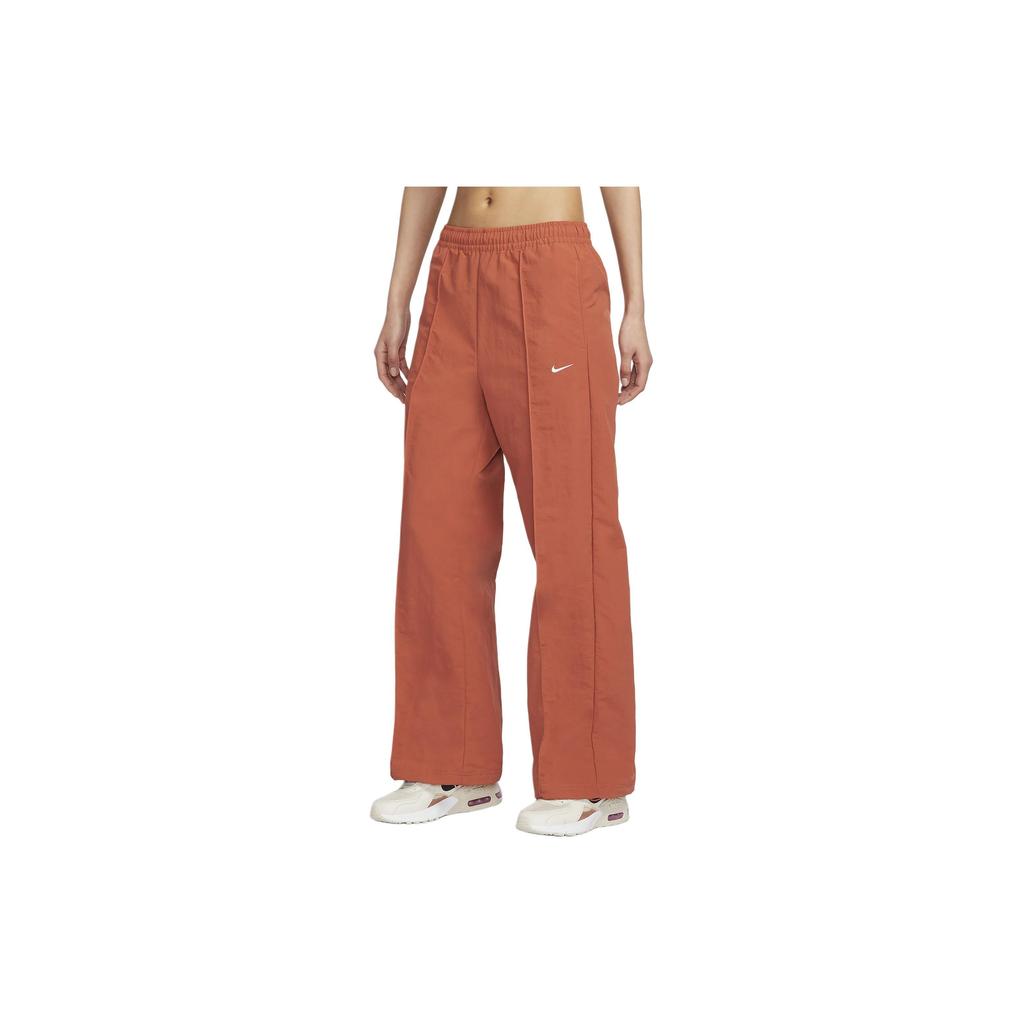 Nike Sportswear Everything Woven Solid Color Elastic Waist Loose Woven Casual Pants Women Bottoms Sunrise-Yellow FQ3589-825