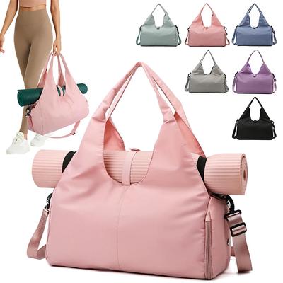 Große Kapazität Sporttasche Multifunktional Wasserdicht Fitness-Tote Yogamatte Trocken-Nass-Trennung Training Outdoor Kurztrip Tasche