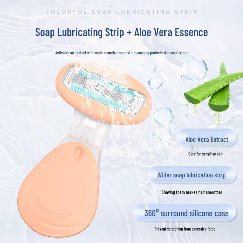 Unisex Razor for Smooth Shaving: Underarm, Leg, and Pubic Hair Removal without Blackheads.