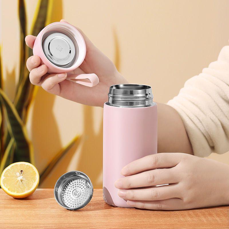 Large Capacity   Thermos Cup 520ml Vacuum Flasks Portable Stainless Steel Thermos Cup Water Bottle Travel Tea Mug Office Thermos Cup