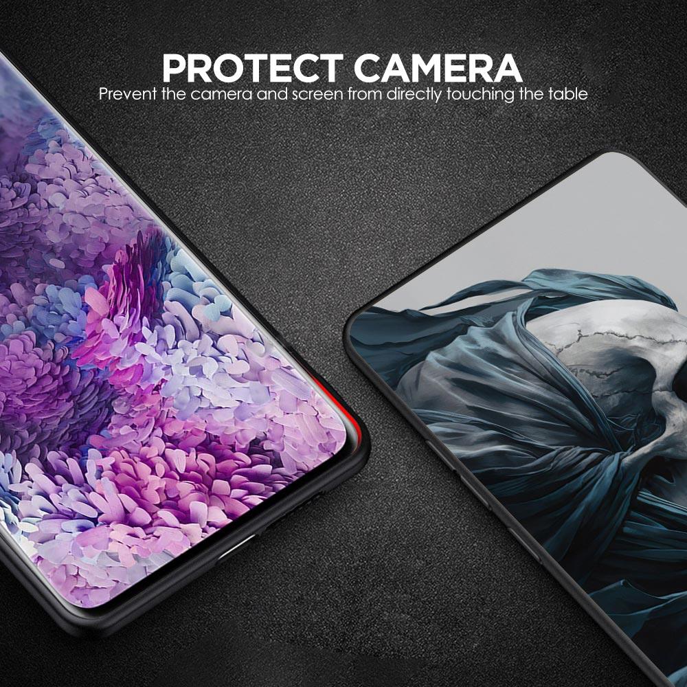 Skeleton Skull Phone Case for Samsung Galaxy A55 A35 A17 A07 A15 A13 A25 A51 A71 A72 A73 A32 A52 A52S A41 5G Soft TPU Shell Bags