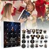 24 Days New Ozzy Osbourne Motorcycle Bell Advent Calendar Ozzy Osbourne 2D Acrylic Pendant Christmas Countdown Advent Calendar Gift