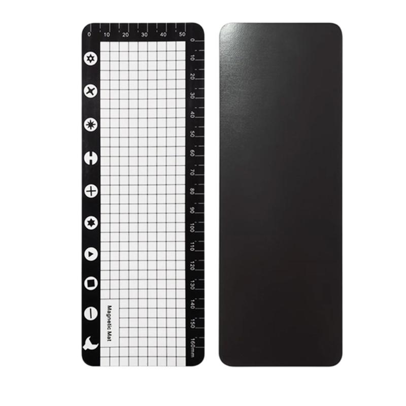 Stabile weichmagnetische Organizer-Matte mit Trennwand-Design zur Organisation von Schrauben und Werkzeugen bei verschiedenen Reparaturen