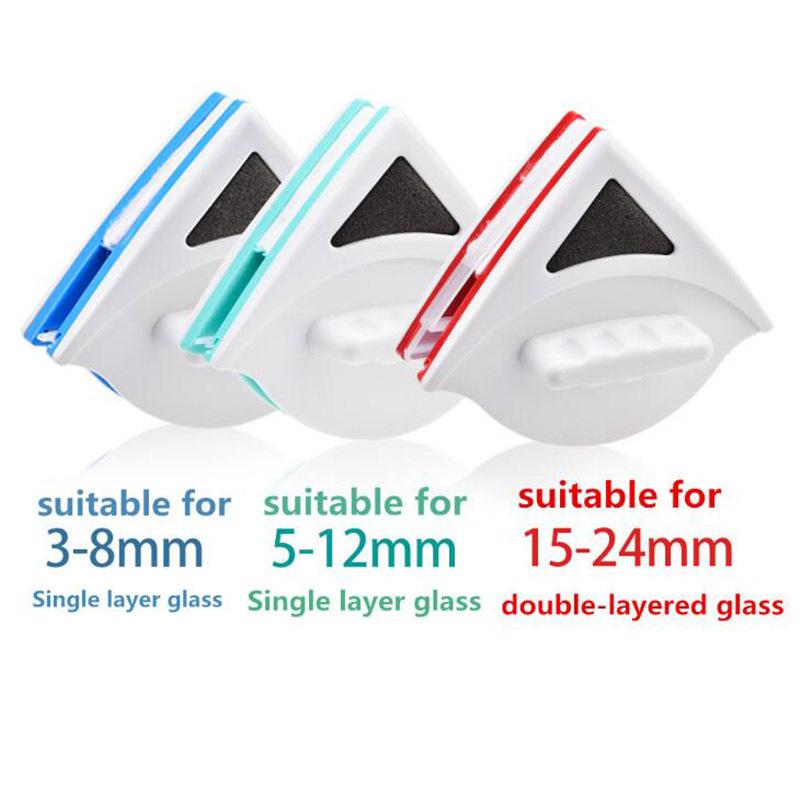Magnetic Window Cleaner Wiper Double Side Wipe Brush Washing Glass Cleaning Washer Tools