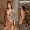 Sex Underwear Female Sexy Nightclub Shiny Suspender Skirt Passion Uniform Temptation Halter Pure Desire Nightdress 6756