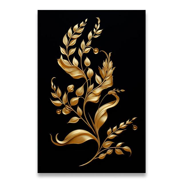 1pcs Canvas Painting Dark Golden Flower Wheat Canvas Painting Decorative Paintings Wall Decor Art Mural Wall Decoration for Home No Frame