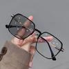 Trendy Fashionable Reading Glasses Women Anti Blue Light Eyewear High-definition Unisex Transparent Frame Eyeglasses