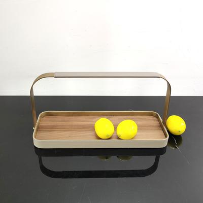 Modern Enkel Kreativ Trä Bärbar Fruktskål Ornament Försäljningskontor Modellrum Matsal Vardagsrum Entrédekoration