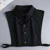 Fashion White Fake Collar Women Detachable Collars Black Woman False Collar Lace Removable Half Shirts Tie Top Collars Decor