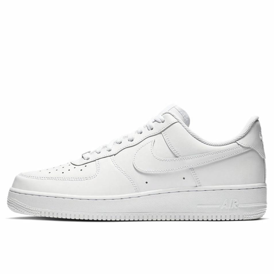 Nike Air Force 1 Air Force 1 Height Increasing Lightweight Breathable Low Top Skateboard Shoes Unisex Black White CW2288-111Team801-)