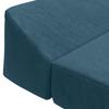 Folding Sofa Bed Blue 120 x 60 x 49 cm Fabric