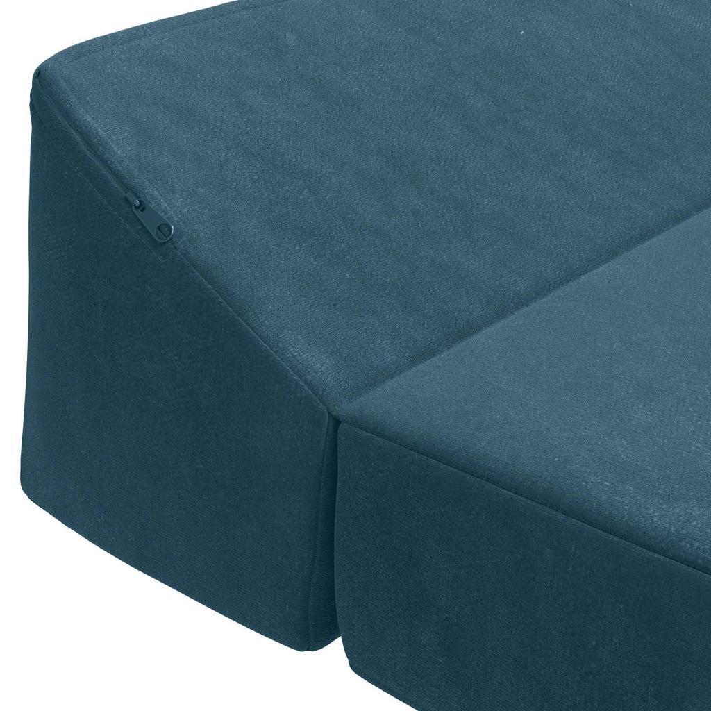 Folding Sofa Bed Blue 120 x 60 x 49 cm Fabric