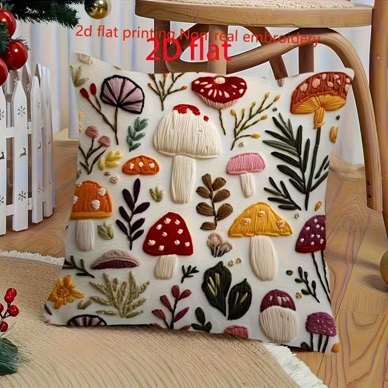 Милые Чехлы на Подушки из Серии Домашние Животные, Домашние Чехлы на Подушки Плюшевые с Имитацией Вышивки для Дивана 45*45cm-1pcs