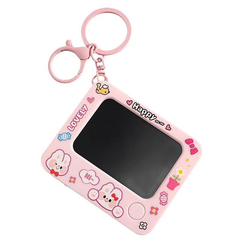 Creative Mini Graffiti Board Keychain Diy Painting Keyring Student Schoolbag Pendant Decorations Girls Gift