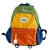 Kids Backpack Color Block Cute Lightweight Kindergarten School Bag for Boys Girls Toddlers Travel Daypack