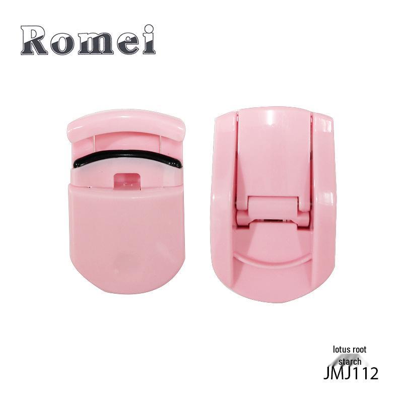 Compact Plastic Eyelash Curler with Free Silicone Pad