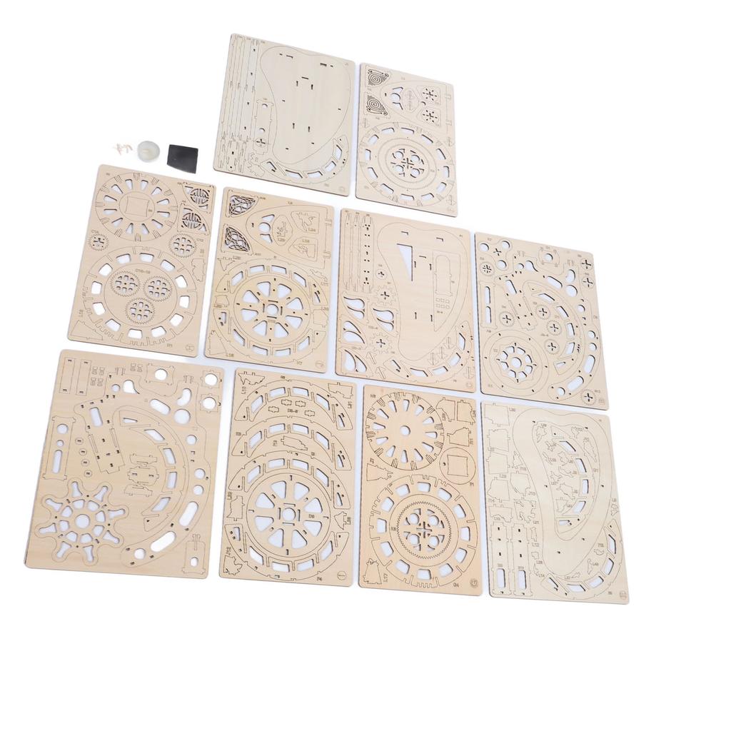 Globe Puzzle 3D Model Poplar Wood Educational 3D Wooden Puzzle Toy for Home and School