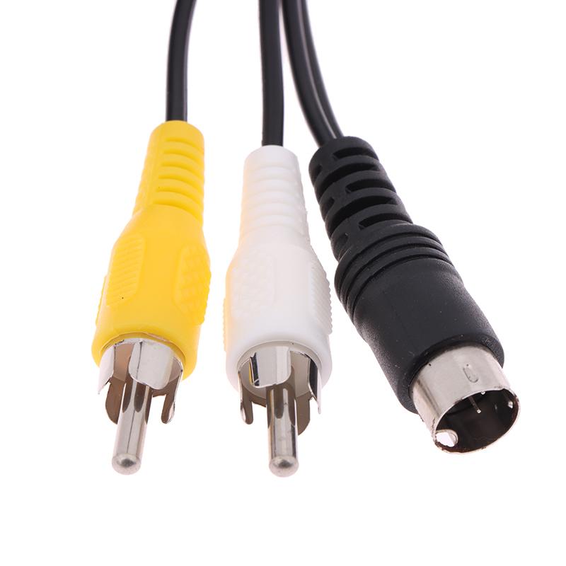 1Pc For Sega 2/3 Av Rca Connection Cord Wire For Sega Ii/Md 1.5M 3Pin Game Audio Video Av Stereo Composite Cable