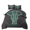 Animal Series Digital Print Quilted Comforter Bedding Set - 3 Piece Cartoon Duvet Cover Set