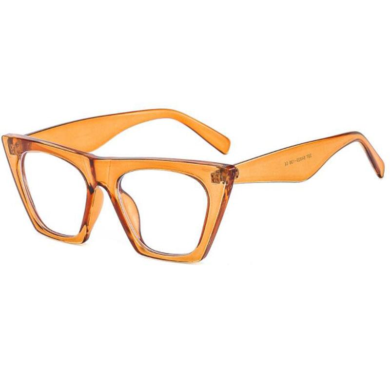 Oversize Women Myopia Glasses Cat Eye Big Frame Shortsight Prescription Eyewear -1.0 -1.5 -2.0 -2.5 -3.0 -3.5 -4.0 -6.0
