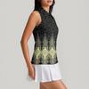 Camiseta de Golf sin Mangas para Mujer con Cuello de Cremallera y Estampado, Camiseta sin Mangas Deportiva para Deportes y Actividades al Aire Libre