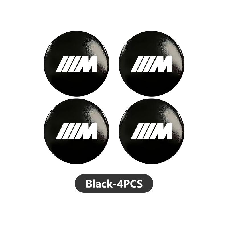 Aluminum Badge Auto Wheel Center Cover Stickers Hub Caps Decals For BMW 1 3 5 7 Series M F01 F20 F10 F13 E52 E53 E60 E93