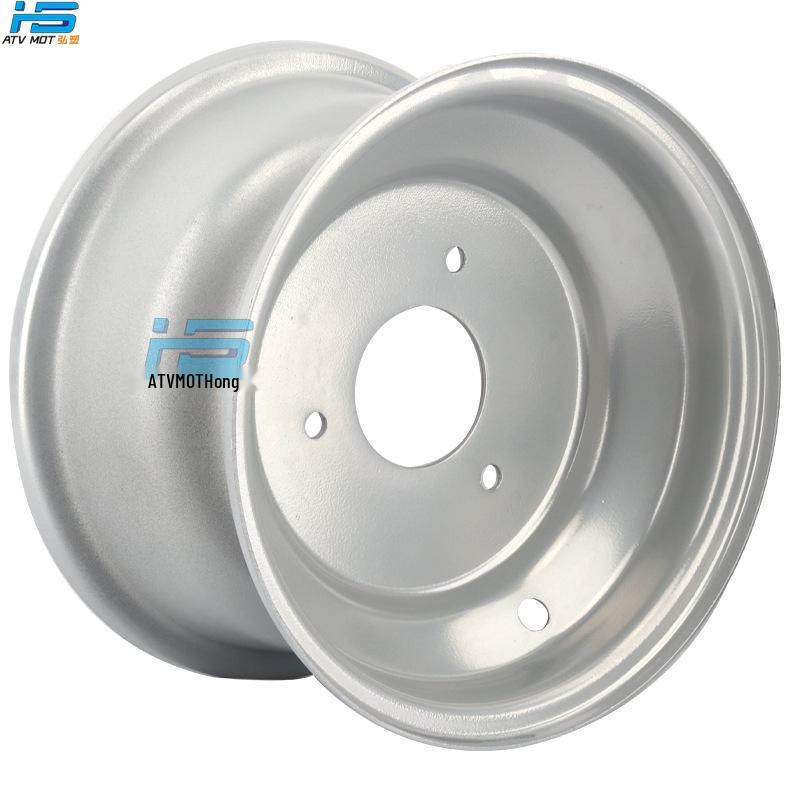 ATV Beach Car Accessories: 19x7.00-8 Silver Rim, 18x9.5-8 Steel Wheel, Three-Hole Front/Rear Hubs
