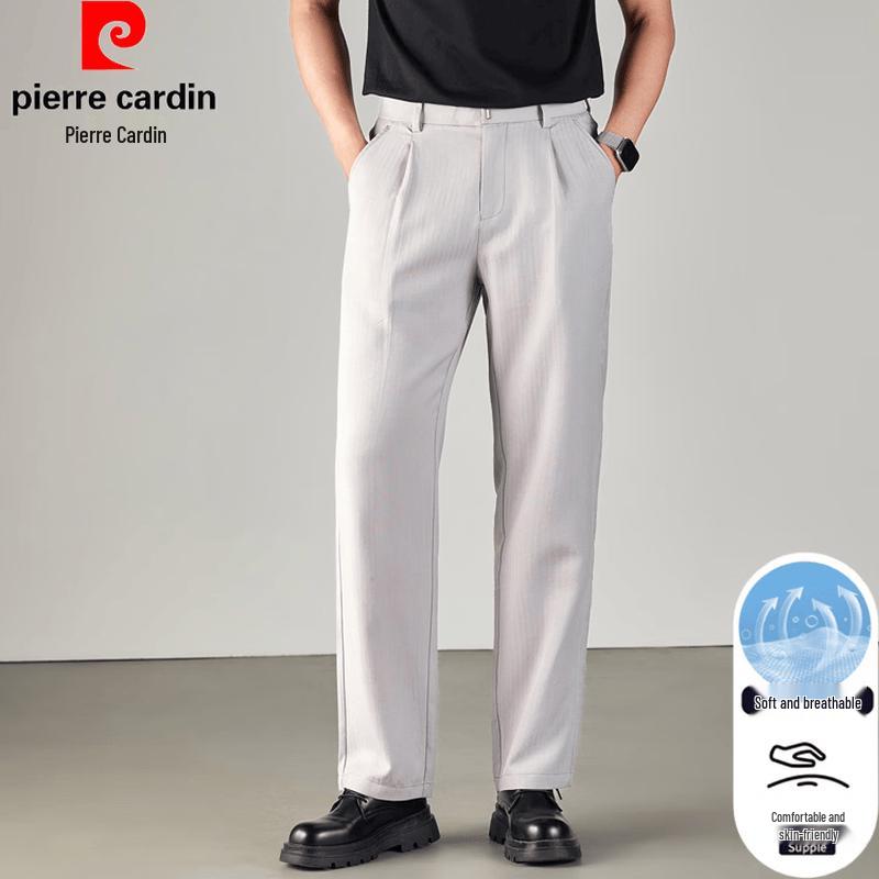 Pierre Cardin Men s Summer Linen Blend Straight Fit Casual Pants 30