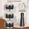 5Pcs Espresso Accessories Kit, Coffee Distributor and Tamper Leveler, WDT Tool and Dosing Funnel Set, Fits 51mm, 54mm, 58mm
