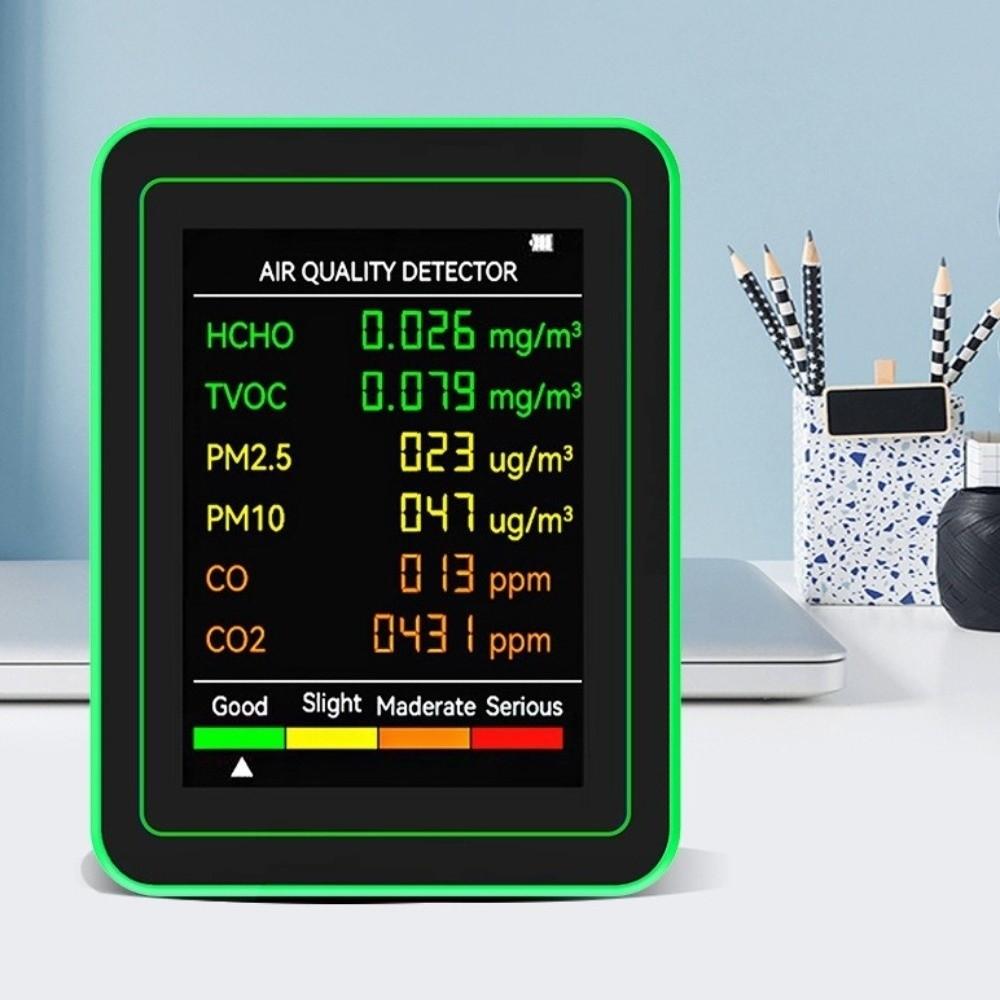 Intelligent Air Quality Monitor Automatic Display Carbon Dioxide Detector Indoor Outdoor